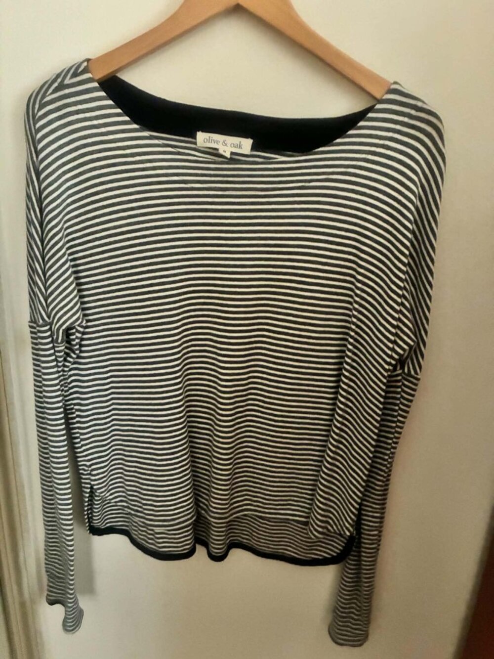 Olive and Oak striped top